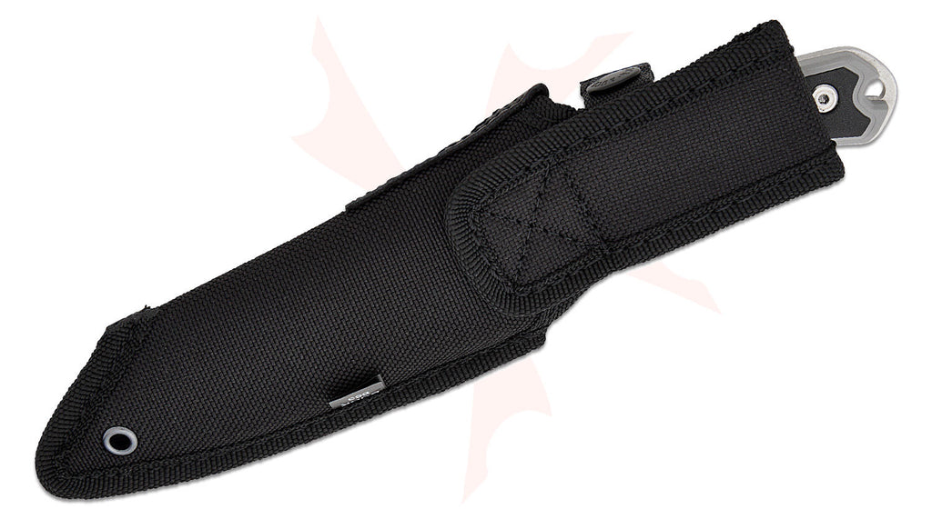 Buck 663 Alpha Guide Select Fixed Blade Knife 4.5" 420HC Stonewashed Drop Point, Gray GFN Handles with Versaflex Inserts with polyester sheath
