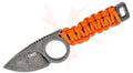 Columbia River CRKT 2415 TJ Schwarz Tailbone Fixed Blade Neck Knife 2.125" Black Stonewashed Drop Point