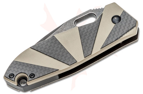 Columbia River CRKT 2440 Lucas Burnley Heron Folding Knife 2.926" Black Stonewashed Modified Wharncliffe
